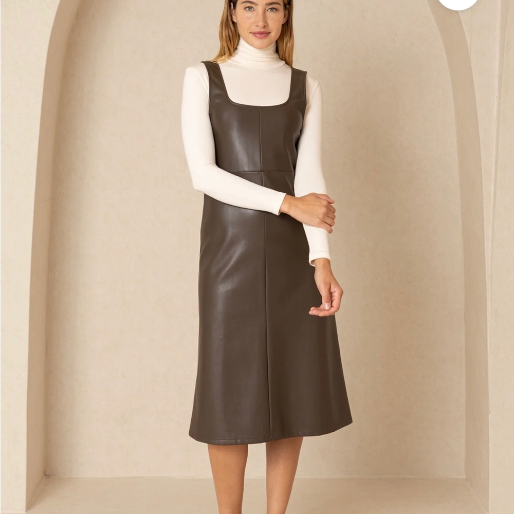 Dress Blank Brown Leather Jumper